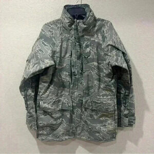 AIR FORCE Tennier Industries Tiger Stripe Parka All Purpose Camouflage Med Reg